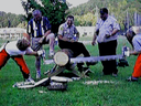 Discover forgotten muscles at the Forest Skills competition.