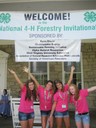 Erin Holbert, Caitlyn Waldrop, Lexi Holbert, and Shai Hollifield represented Vermillion County and the state of Indiana at the National 4-H Forestry Judging Invitational held recently at Jackson's Mill State 4-H Camp in West Virginia. 