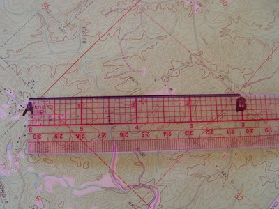 Ruler on Map